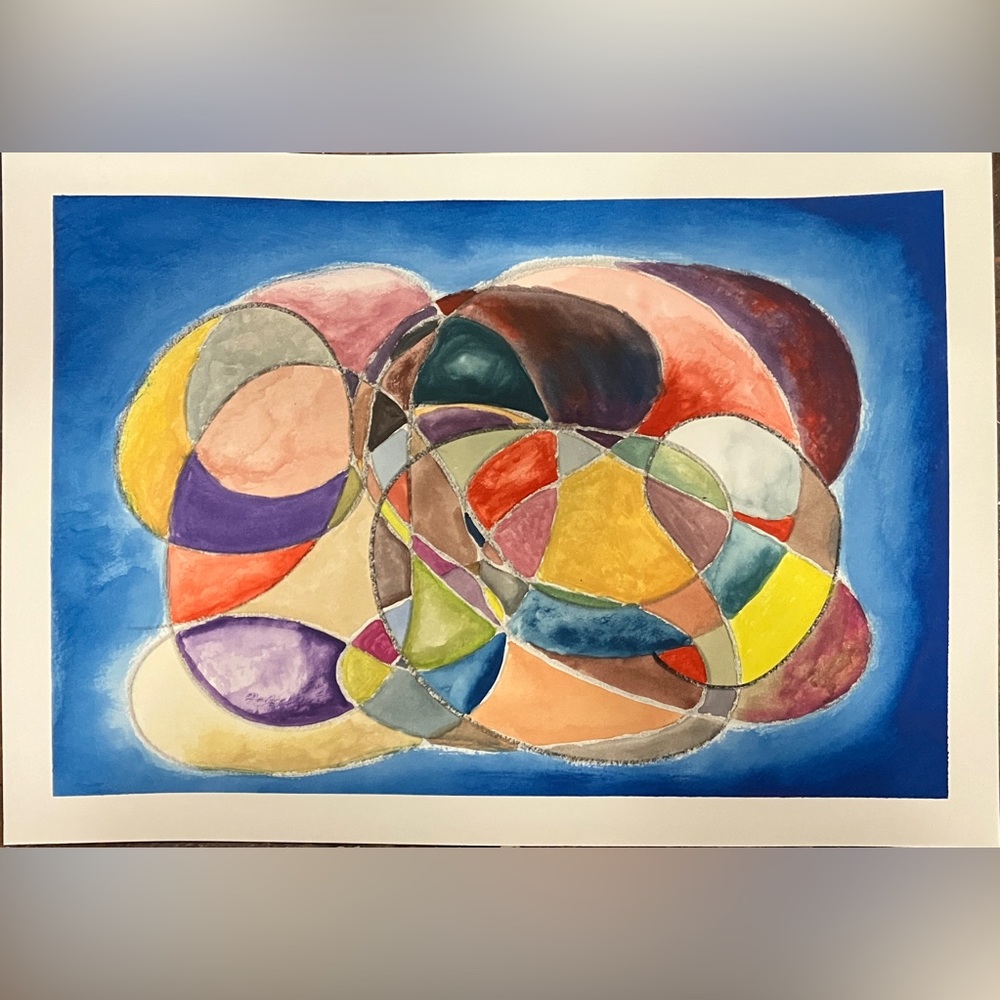 Original Watercolor Abstract (14x20 Inches)
